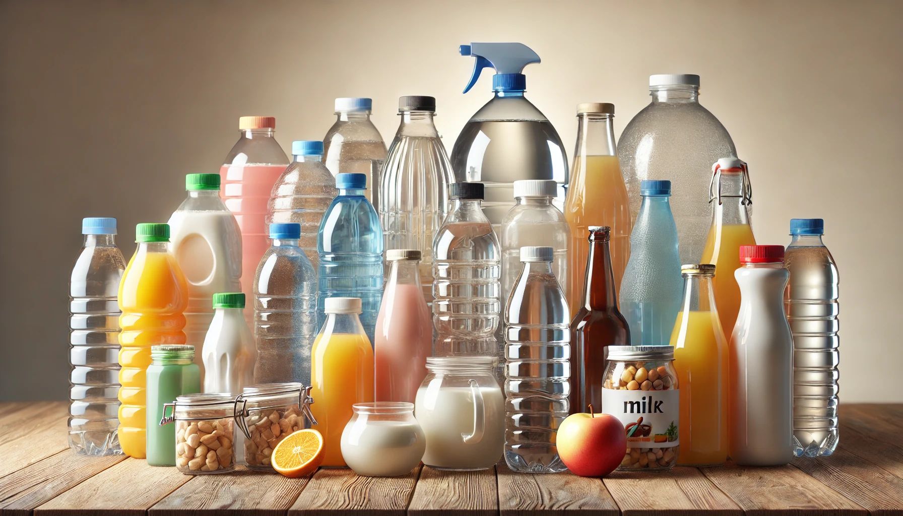 PLASTIC BOTTLES & JARS